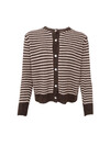 BLACK COLOUR CARDIGAN, DELL STRIPE