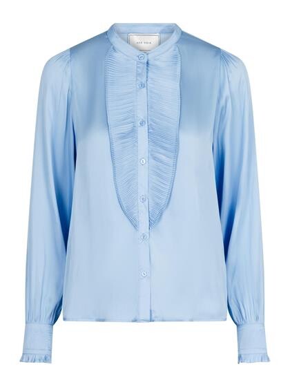 NEO NOIR SKJORTE, ZOLA LIGHT BLUE