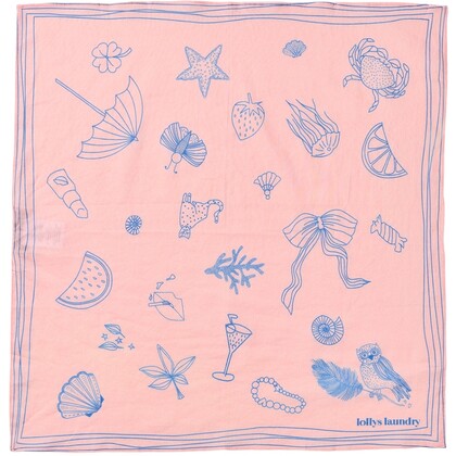 LOLLYS LAUNDRY TØRKLÆDE, HUNTER LIGHT PINK