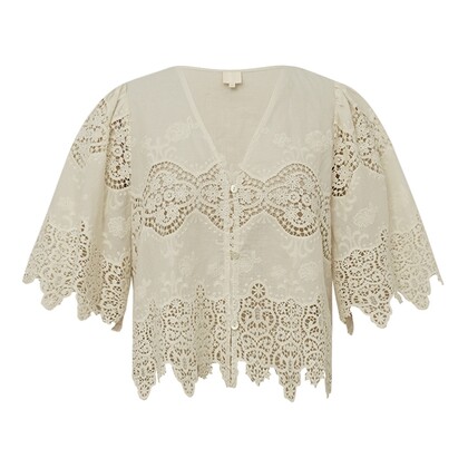 GOSSIA BLUSE, CAMI CREME