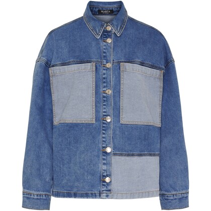 MARTA SKJORTE, MDC238-V9079A BLUE DENIM