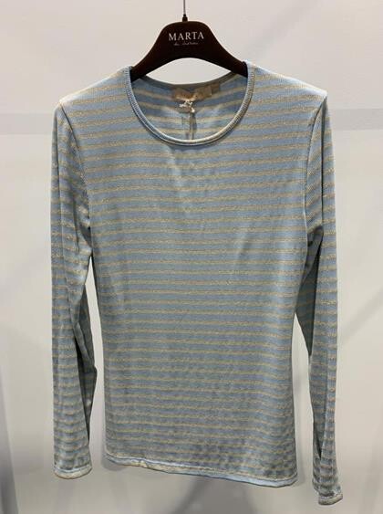 MARTA T-SHIRT, 5356 CELESTE/GOLD