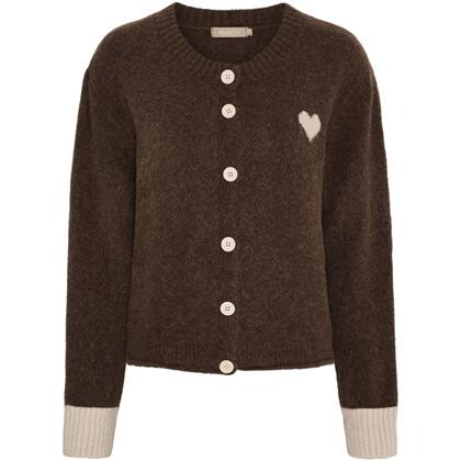 MARTA CARDIGAN, KNA052 MORO/BEIGE