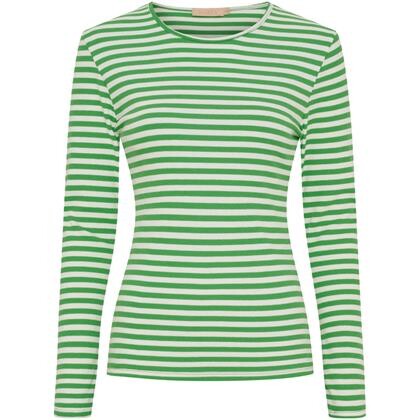 MARTA T-SHIRT, 49066 GRØN STRIB