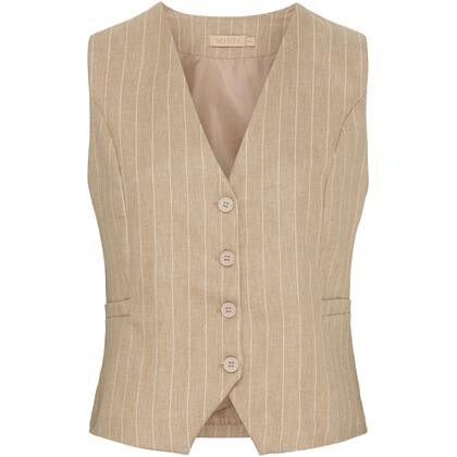 MARTA VEST, 81093-1 BEIGE STRIPE