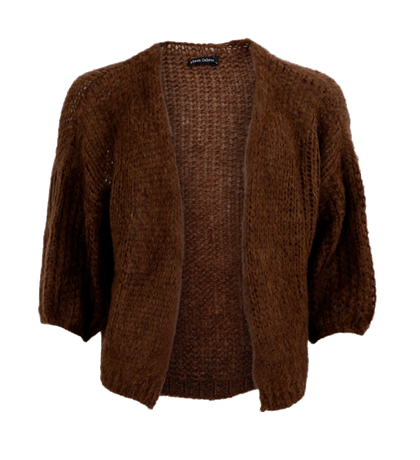 BLACK COLOUR CARDIGAN, CASEY COFFEE