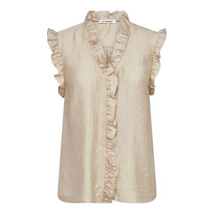 CO' COUTURE TOP, TASSY FRILL BISQUI
