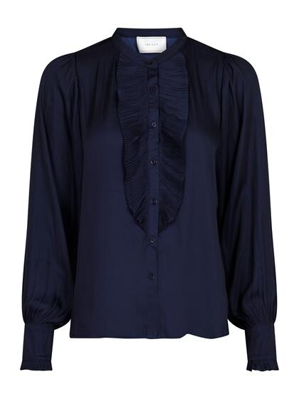 NEO NOIR SKJORTE, ZOLA NAVY