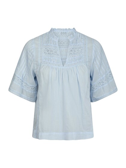 NEO NOIR BLUSE, SIAMA VOILE LIGHT BLUE