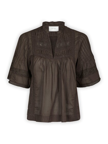 NEO NOIR BLUSE, SIAMA DARK BROWN