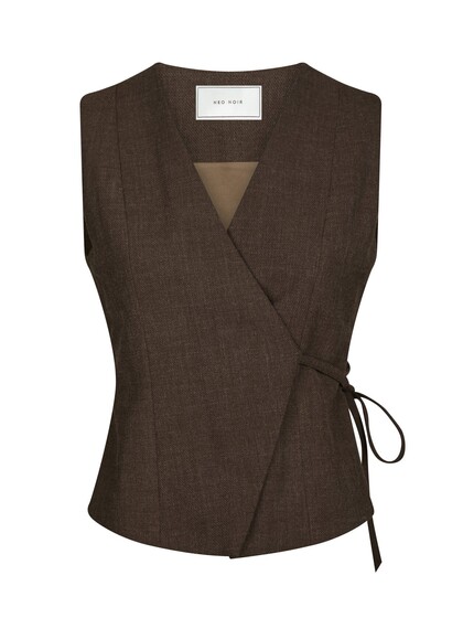 NEO NOIR VEST, SAMARA BROWN MELANGE