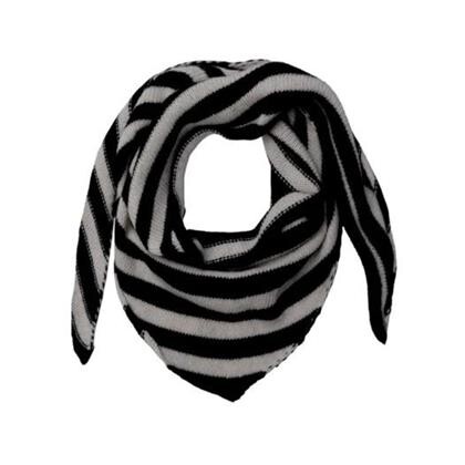 BLACK COLOUR TØRKLÆDE, TRIANGLE BLACK/WHITE