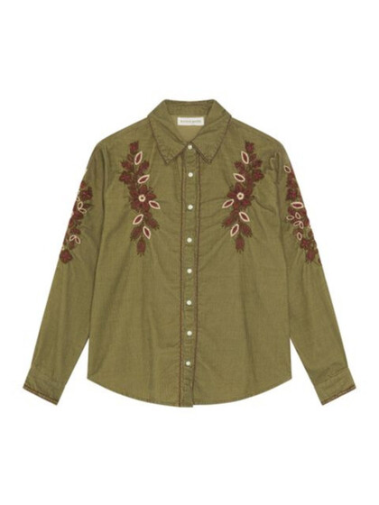 MAISON HOTEL SKJORTE, KAFKA KHAKI