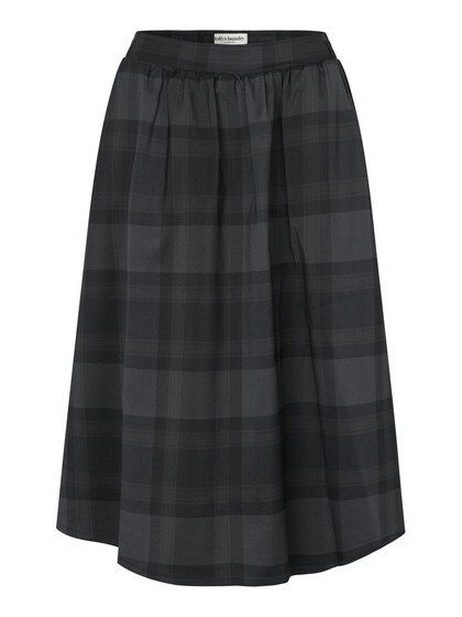 LOLLYS LAUNDRY NEDERDEL, ELLA MIDI DARK GREY 