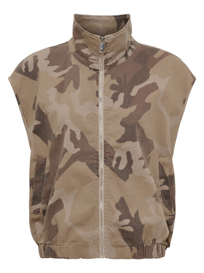 MARTA VEST, 68670 SILVER BEIGE CAMO
