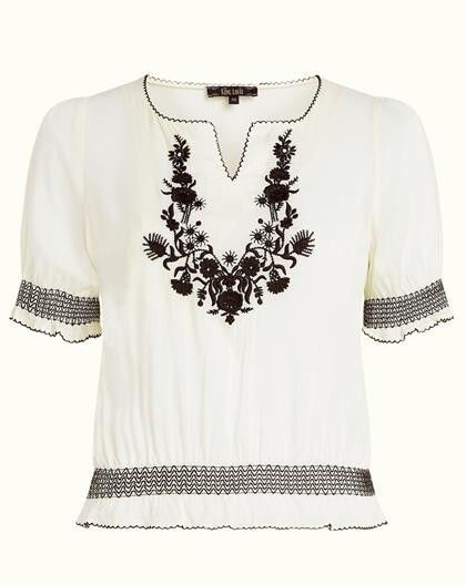 KING LOUIE BLUSE, LUCY EMBROIDERY