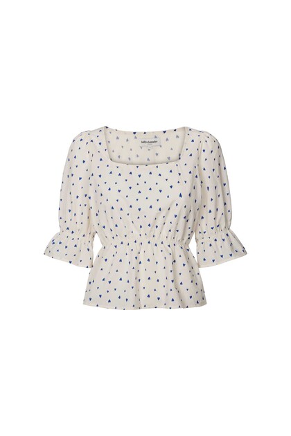 LOLLYS LAUNDRY BLUSE, EIFEL CREME