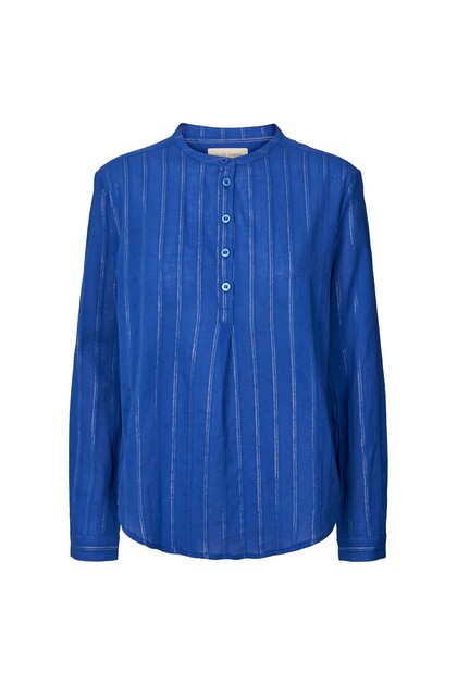LOLLYS LAUNDRY SKJORTE, LUX BLUE