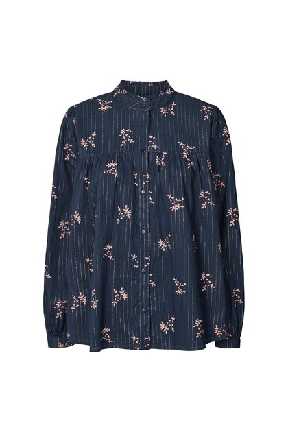 LOLLYS LAUNDRY SKJORTE, CARA NAVY