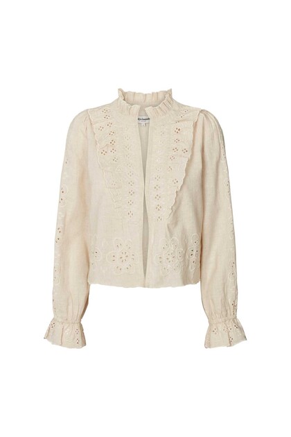 LOLLYS LAUNDRY BLUSE, DAVENPORT ECRU