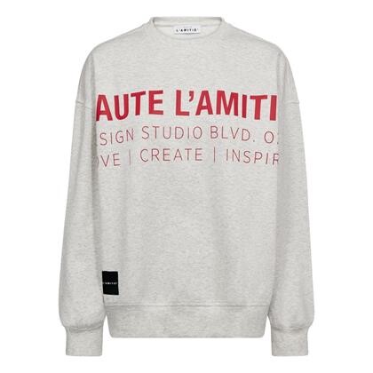 HAUTE L´AMITIÉ SWEATSHIRT, STUDIO PEARL MELANGE