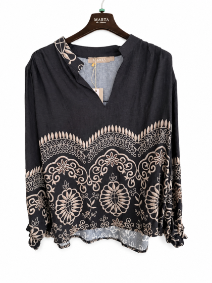 MARTA SKJORTE, 8567 BLACK