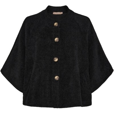 MARTA STRIK JAKKE, 248370 BLACK