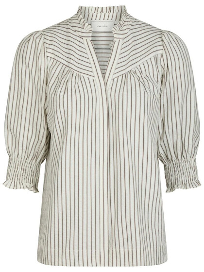 NEO NOIR BLUSE, DIANA CREPE STRIPE