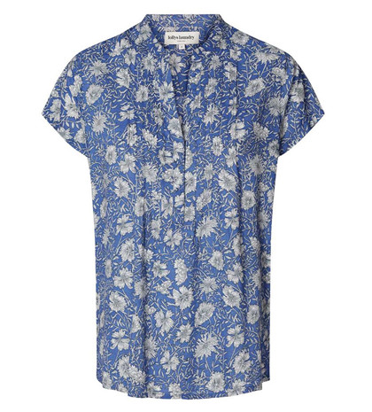 LOLLYS LAUNDRY BLUSE, HEATHER FLOWER BLUE