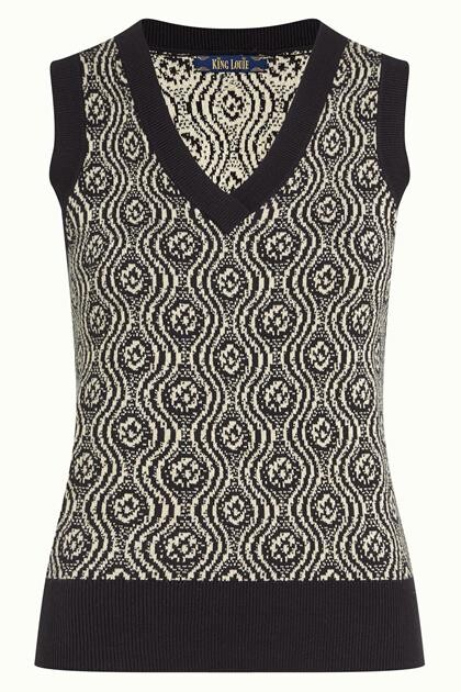 KING LOUIE VEST, SPENCER MAURICE BLACK