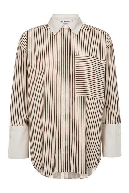 CO' COUTURE SKJORTE, AVARA BONE/BROWN