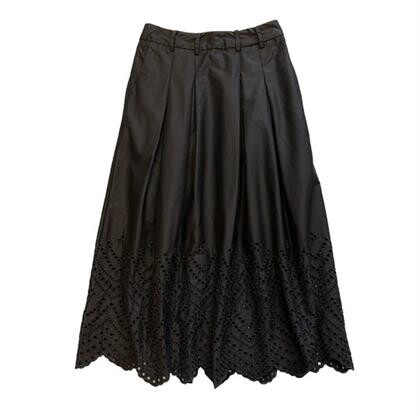 CO' COUTURE NEDERDEL, POPPY ANGLAISE BLACK