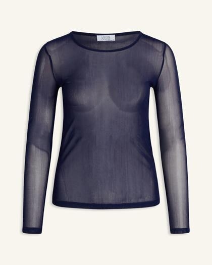 LOVE & DIVINE T-SHIRT, LOVE 660 MESH NAVY 