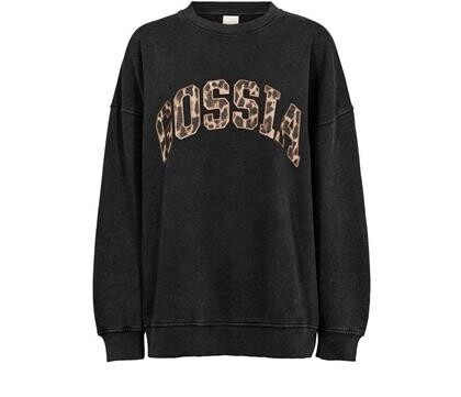 GOSSIA SWEAT, MALIN BLACK WASHED