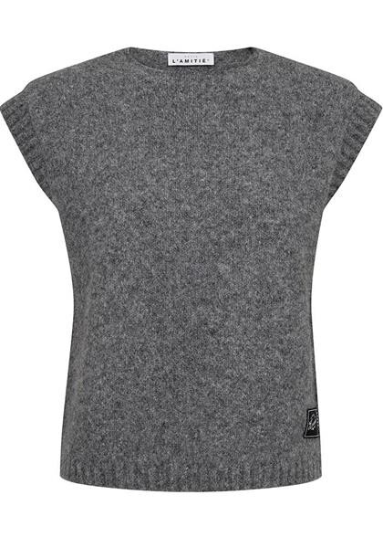HAUTE L´AMITIÉ VEST, TOBY MID GREY MELANGE