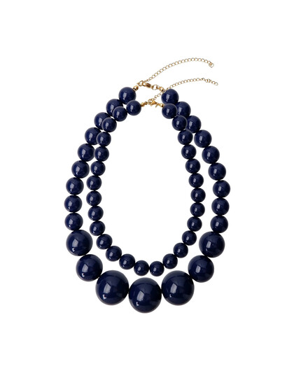BLACK COLOUR HALSKÆDE, HOLLY NAVY