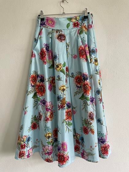 AMAZE CPH NEDERDEL, MONROE FLOWER LIGHT BLUE