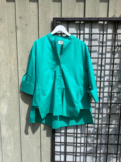 WAUW BLUSE, LUNA LOBSTER GREEN