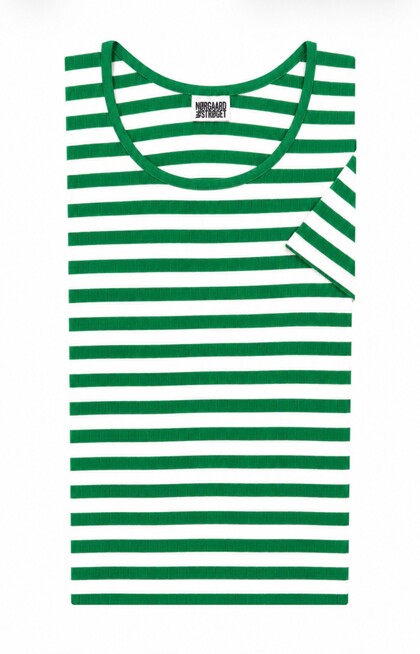 NØRGAARD PÅ STRØGET T-SHIRT, K/Æ GREEN/ECRU