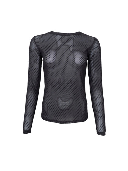 BLACK COLOUR BLUSE, JESSIE MESH BLACK