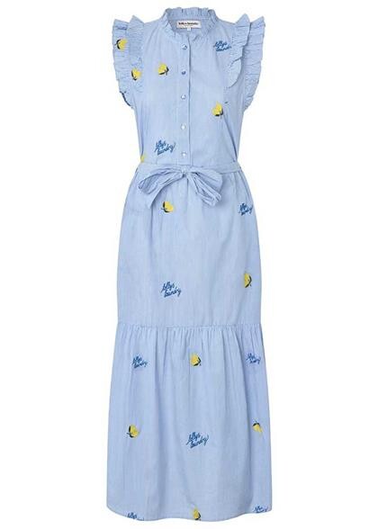 LOLLYS LAUNDRY KJOLE, HARRIE MAXI LIGHT BLUE