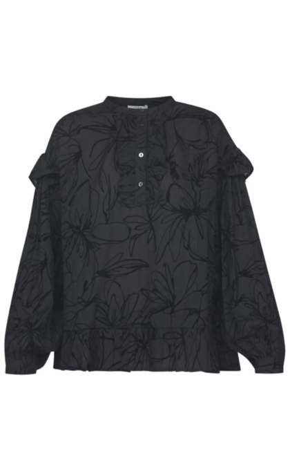 LOVE & DIVINE BLUSE, 16985 BLACK