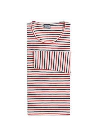 NØRGAARD PÅ STRØGET T-SHIRT, 101 RED/ECRU/MARINE