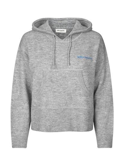 LOLLYS LAUNDRY HOODIE, NOOSA GREY MELANGE