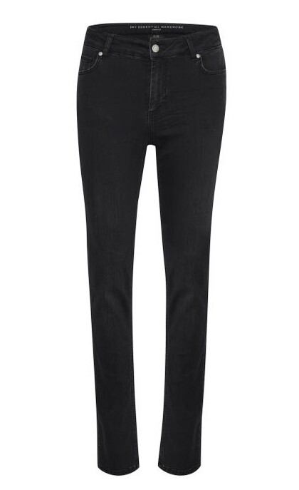 MY ESSENTIAL WARDROBE JEANS, CELINA HIGH STRAIGHT BLACK WASH