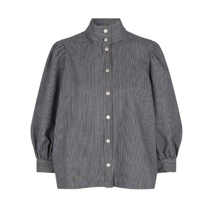 GLOBAL FUNK SKJORTE, MILLU NANAYA-G NAVY STRIPE