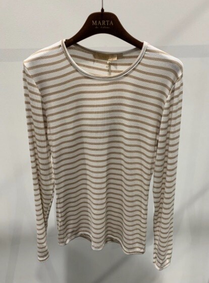 MARTA T-SHIRT, 5353 ORZO/WHITE