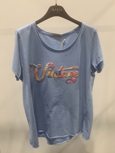 MARTA T-SHIRT, 1535 CELESTE VINTAGE