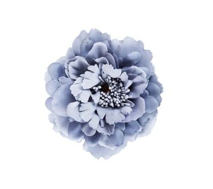 BLACK COLOUR BROCHE, JULITA PIN LT. BLUE