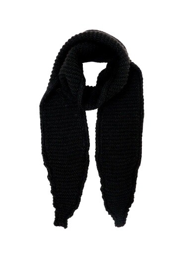 BLACK COLOUR TØRKLÆDE, SALLY KNITTED MINI BLACK
